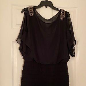 Black cocktail dress